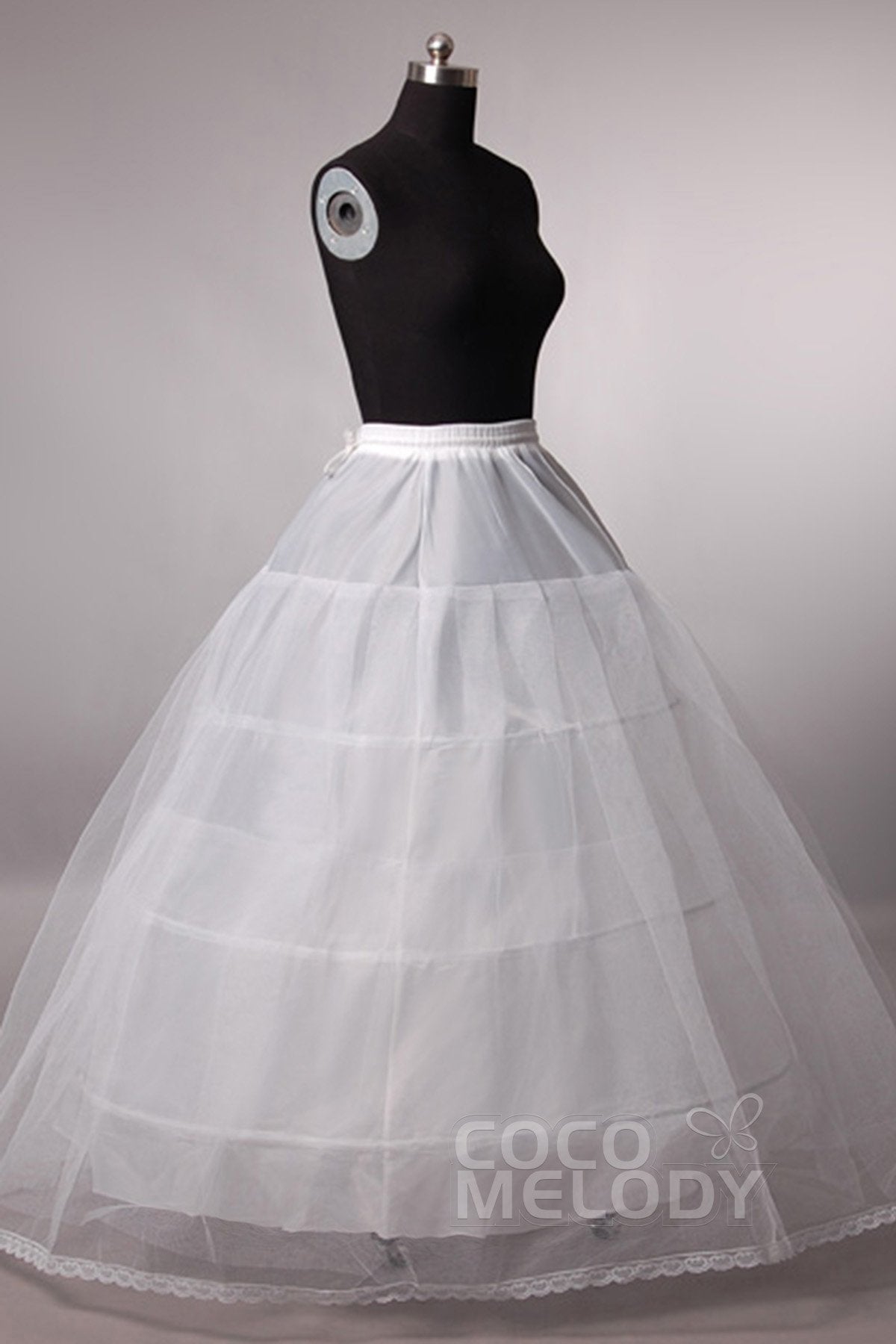 Cocomelody Floor Length Tulle Ball Gown Wedding Petticoat