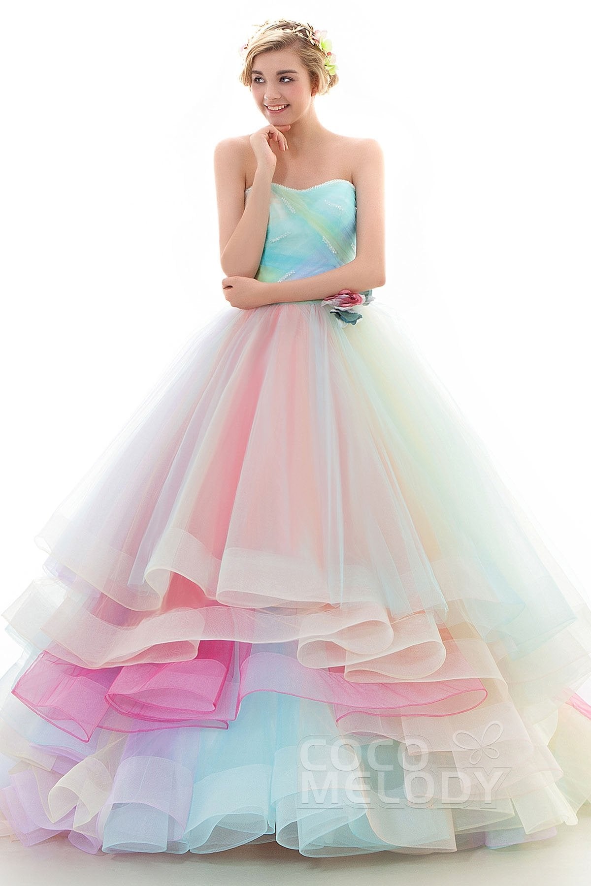 Rainbow Colored Wedding Dresses