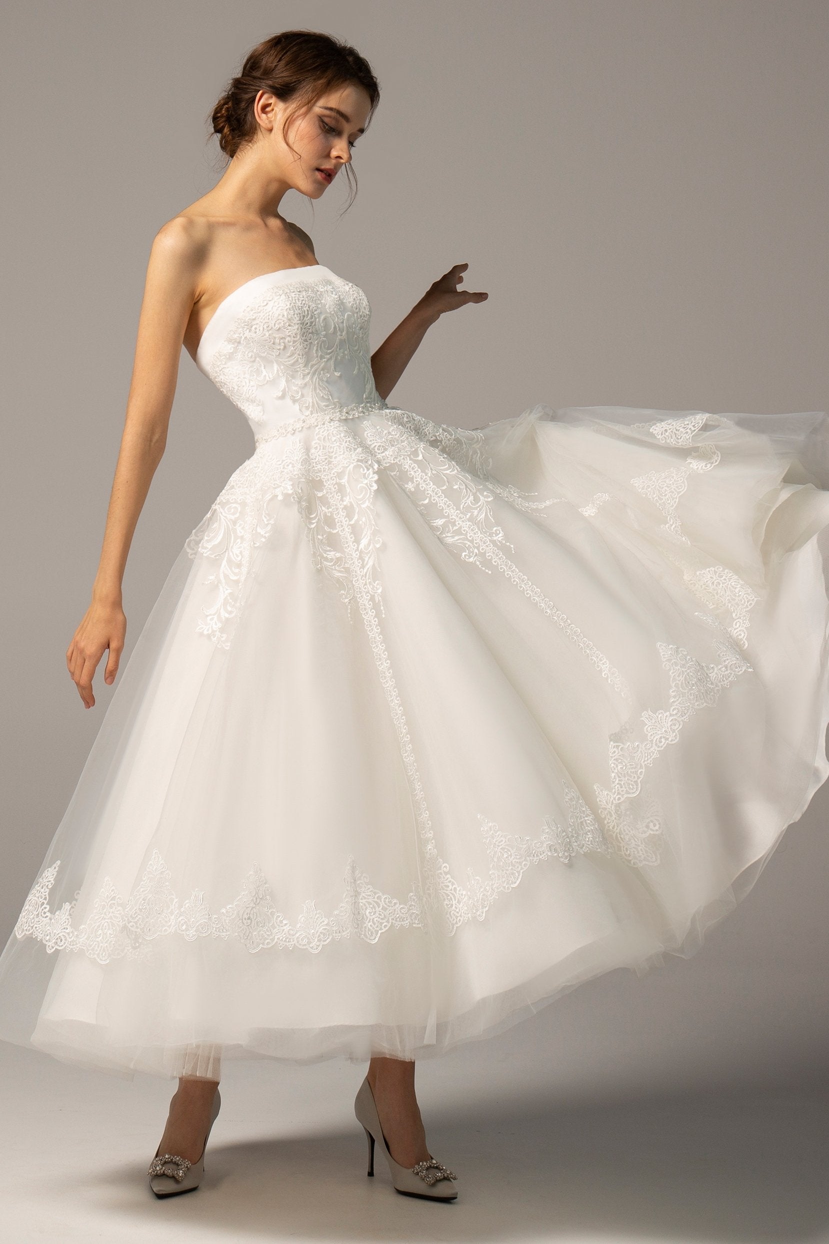 Ankle Length Wedding Gowns