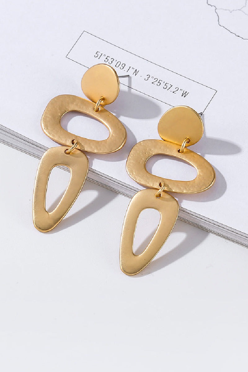 Geometric metal earrings simple all-matching needle earrings 631896306434