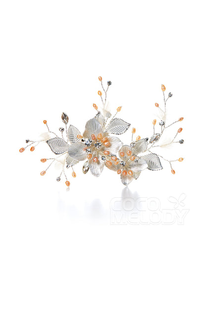 Pretty Alloy Hairpins with Imitation Pearl AH17042