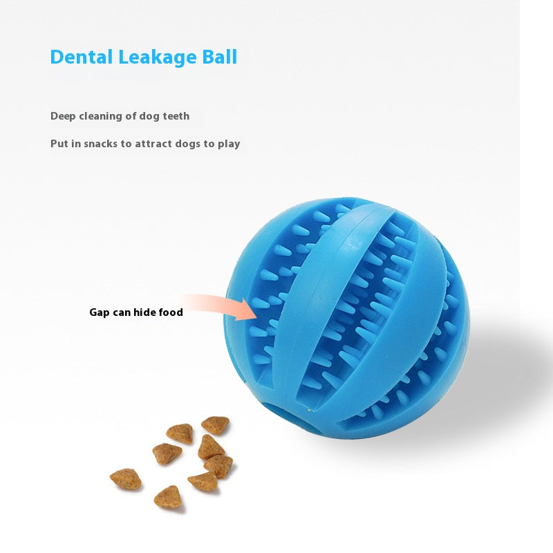 Pet leaky ball toy teething resistance training pet supplies 742778970075