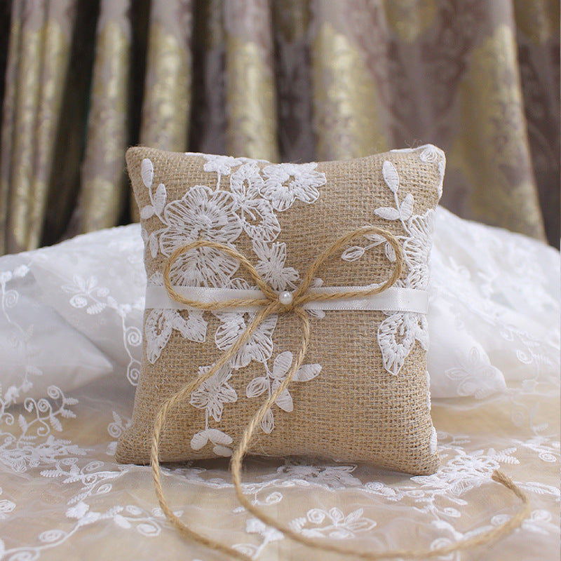 Wedding cheapest ring pillow, engagement ring bearer, lace ring pillow, satin wedding pillow, ring bearer, wedding ring holder, valentine's day gift