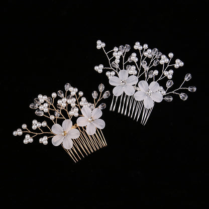 Bridal headwear Pearl hair comb Wedding bridal accessories with comb Accessorized multicolor headwear 601413822086