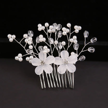 Bridal headwear Pearl hair comb Wedding bridal accessories with comb Accessorized multicolor headwear 601413822086