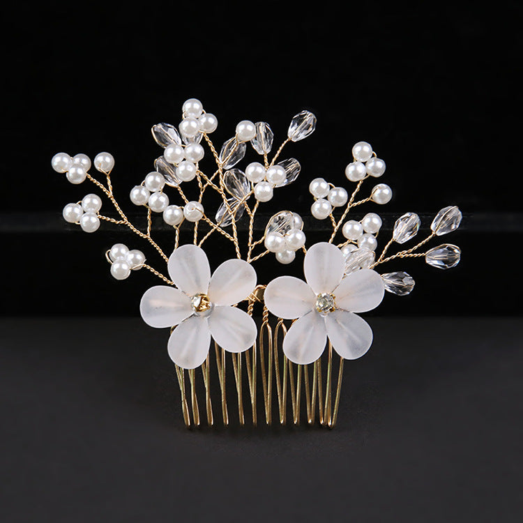 Bridal headwear Pearl hair comb Wedding bridal accessories with comb Accessorized multicolor headwear 601413822086