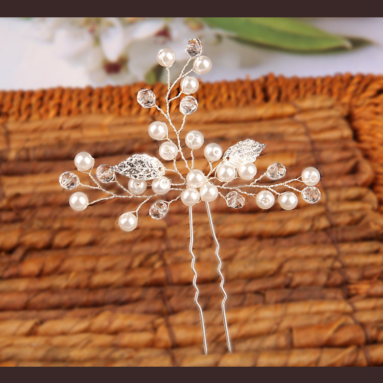 Gold Bridal Headwear Handcrafted Leaf Hair Accessories Wedding Hair accessories Hairpin set of 2 603338141625