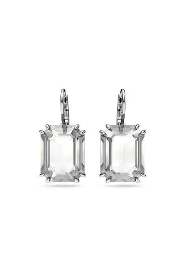 Octagonal cut square drill stud earrings 810229824415