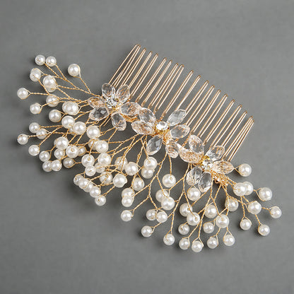 Bridal headwear Pearl flower hair comb bridal wedding accessories 07931037904