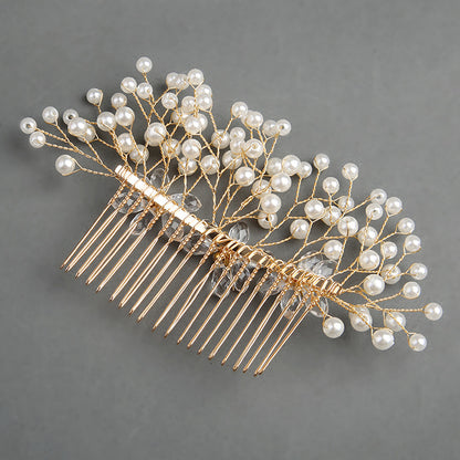 Bridal headwear Pearl flower hair comb bridal wedding accessories 07931037904