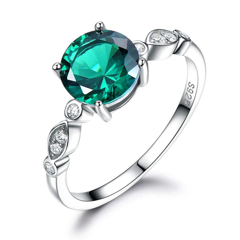 Birthstone sterling silver ring 616371567629