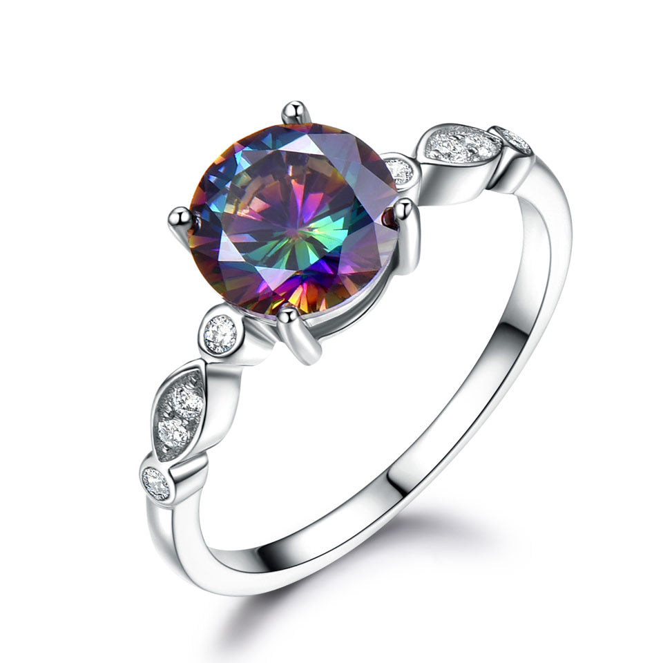 Birthstone sterling silver ring 616371567629