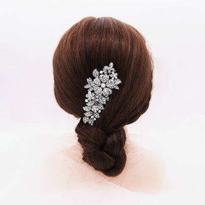 Bridal bridal accessories Vintage alloy flowers set with drill and comb  619249915642