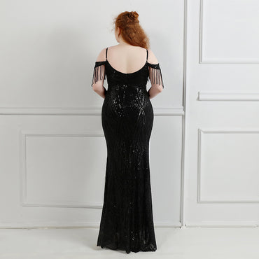 Trumpet-Mermaid Floor Length Sequins Evening Dress 646432156638