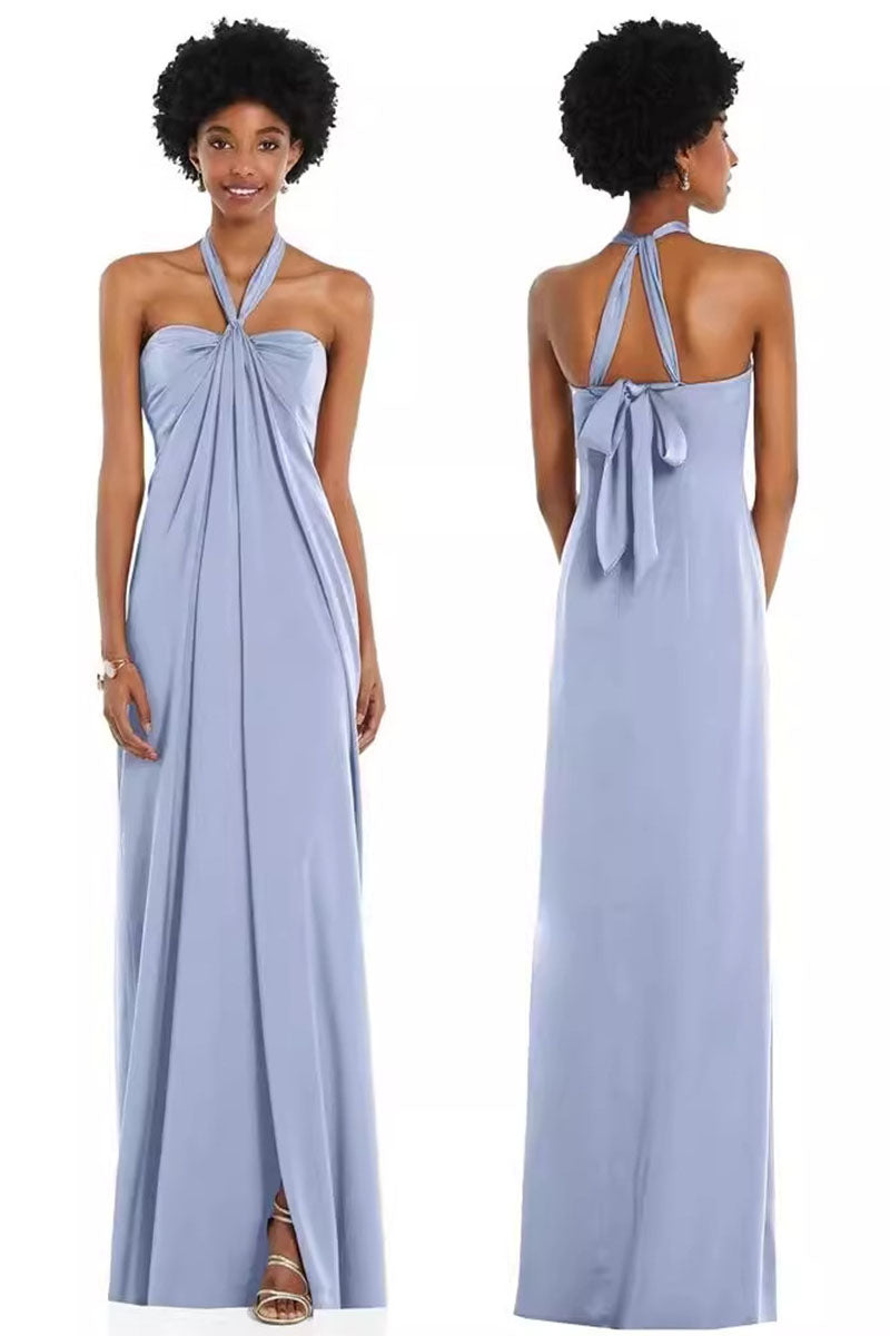 A-Line Maxi Chiffon  Bridesmaid Dress  837742062907