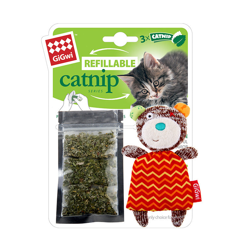 Catgrass toy rabbit Bear sheep Fun cat bite resistant replacement catnip wash pets 626344830121