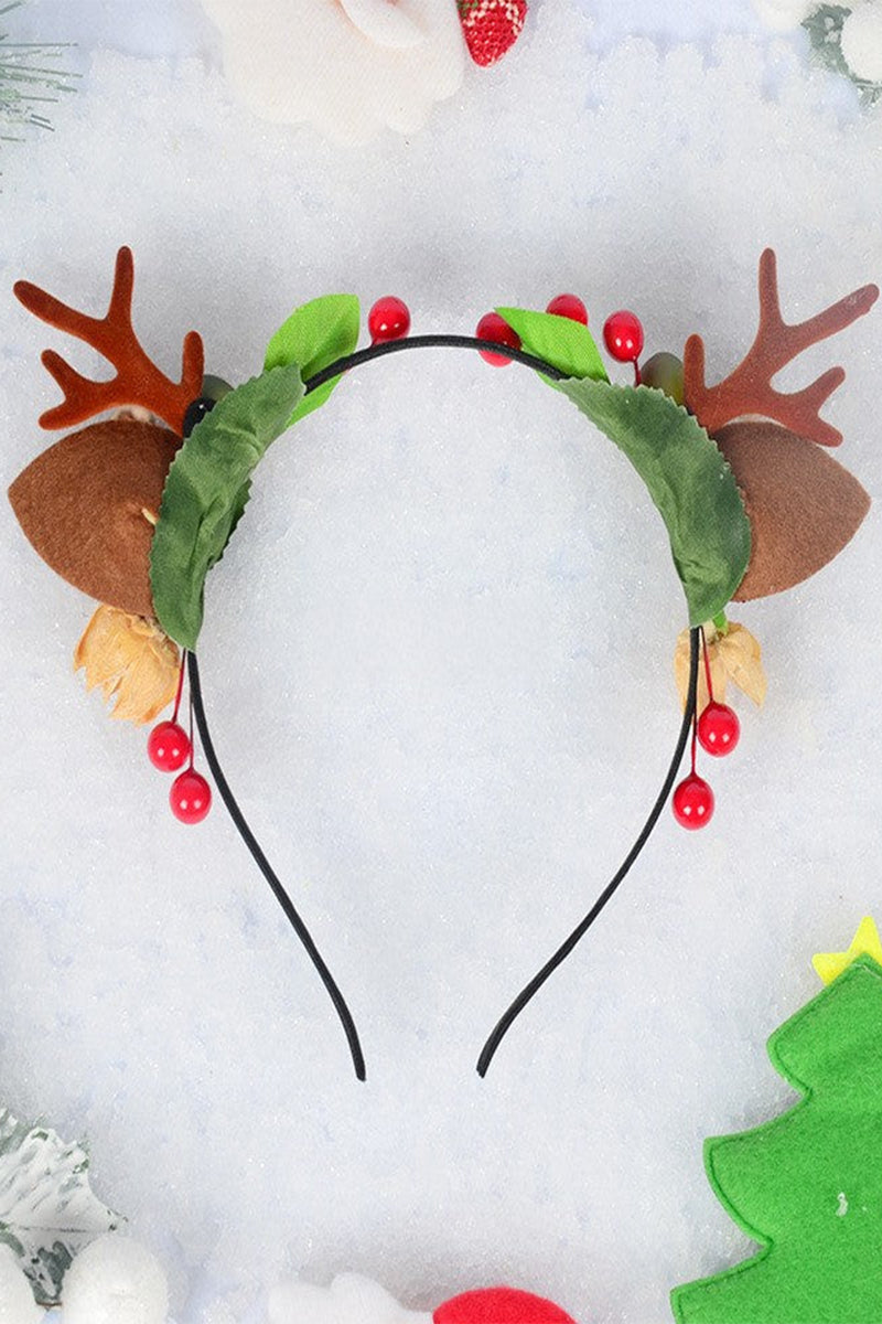 Christmas cat ears Berry headband Holiday party face wash antler headband 849471800595