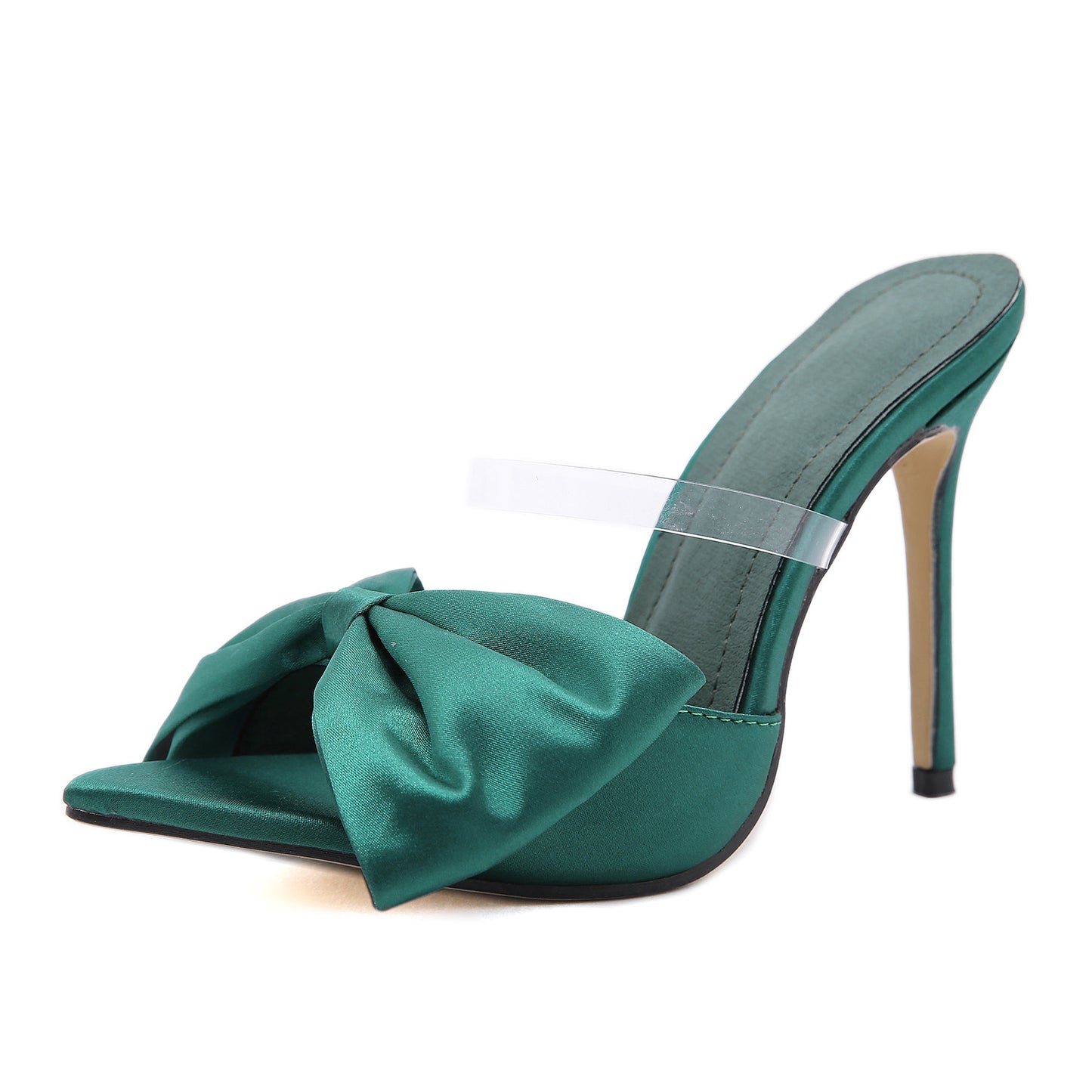 Pointy heels with big bows and stiletto heels shoes 634509707944