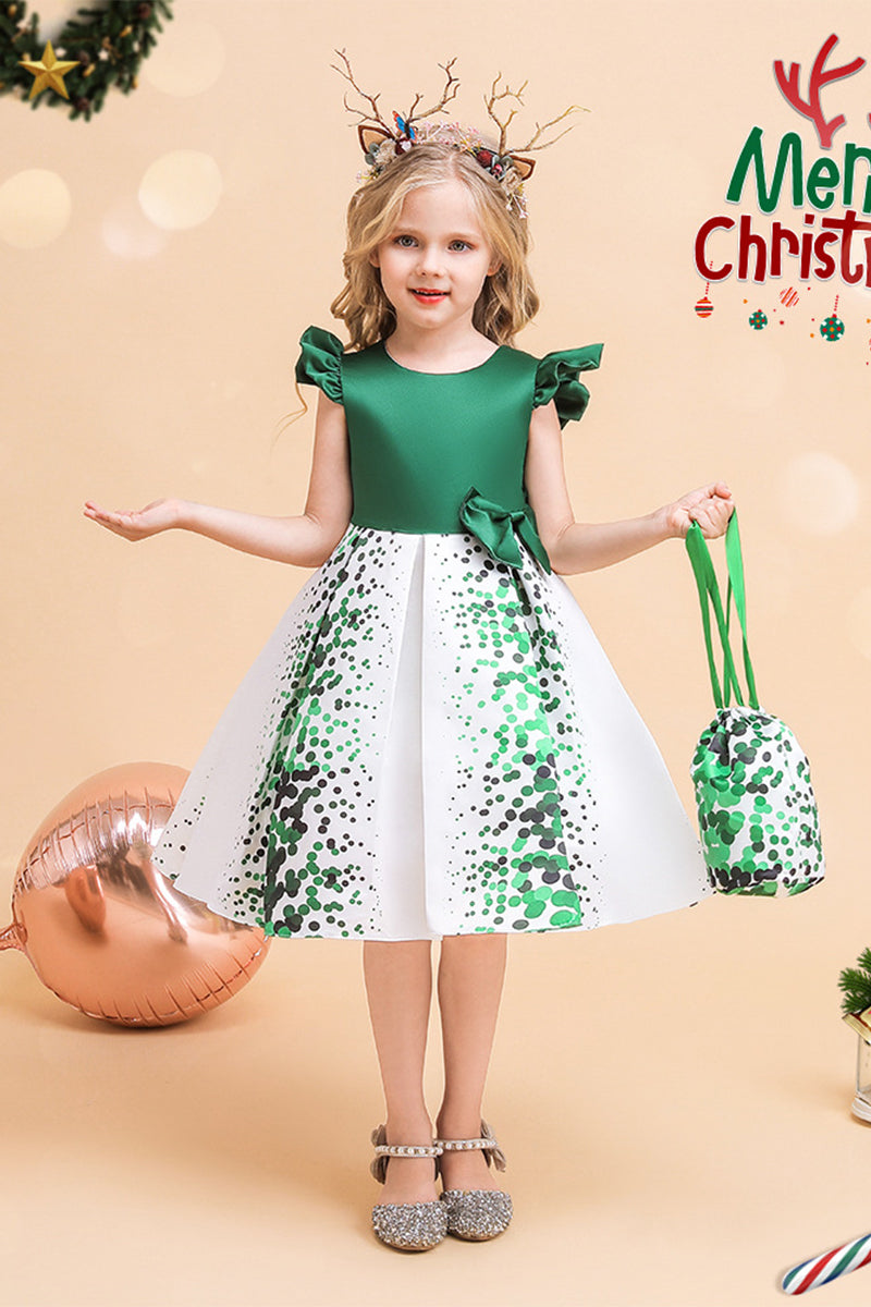 A-Line Mini Satin Flower Girl Dress 681770170786