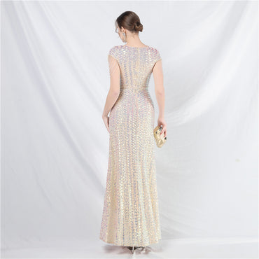 Trumpet-Mermaid Floor Length Sequins  Dress 798985229504