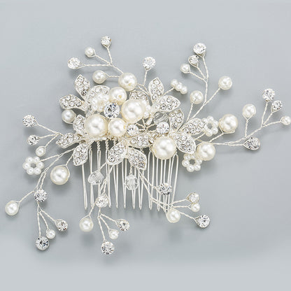 Bridal headwear Wedding accessories Handmade pearl hairdo Combs 524354077005