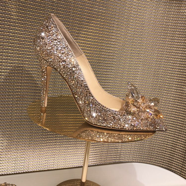 Crystal Pointy Stiletto  Heels 537627411224