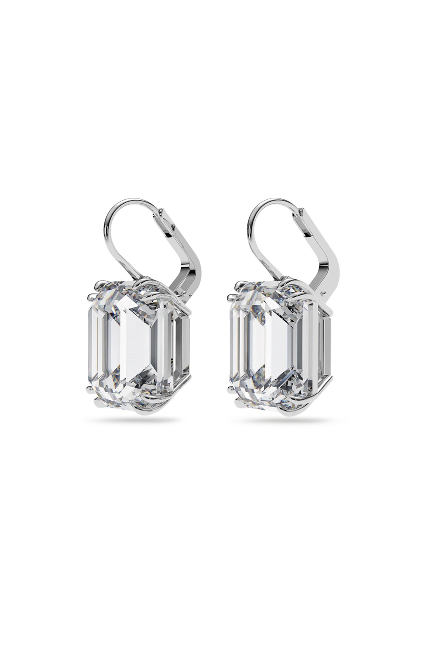 Octagonal cut square drill stud earrings 810229824415