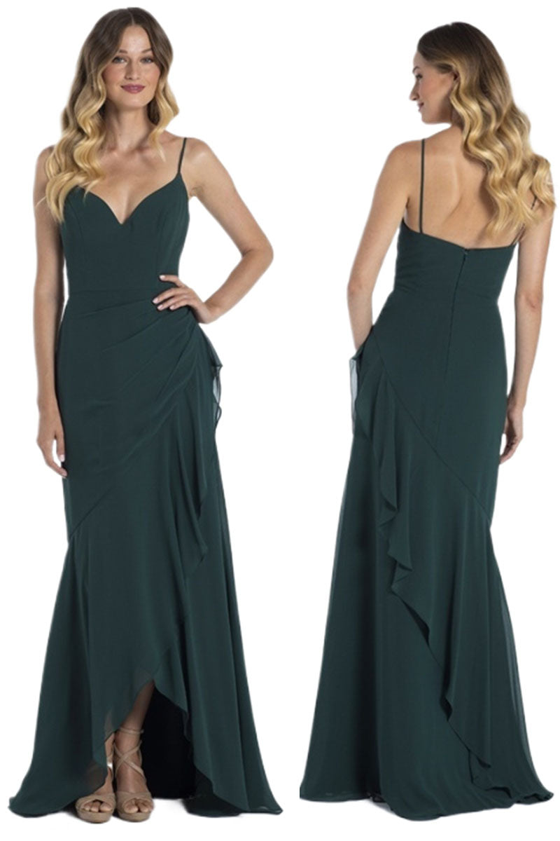 A-Line Maxi Chiffon Bridesmaid Dress 710990227259