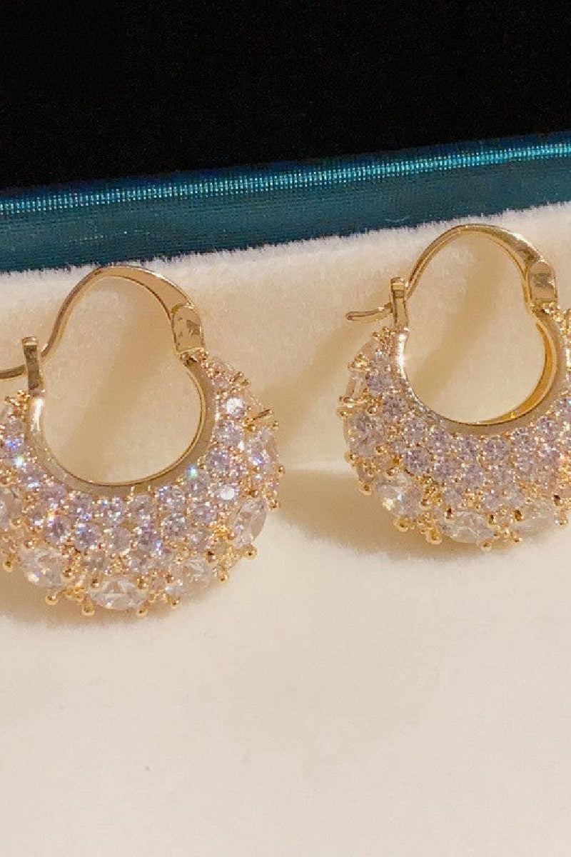 Micro-encrusted zircon bag earrings 693037597905