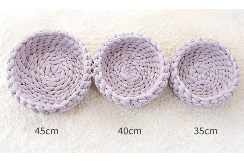 Hand-woven pet cat nest with cored cotton wool thread 651699753076