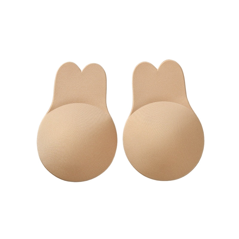 Bunny Ear Lift Bra Strapless Bra Seamless silicone invisible bra with bunny silicone invisible breast tape  691853832859