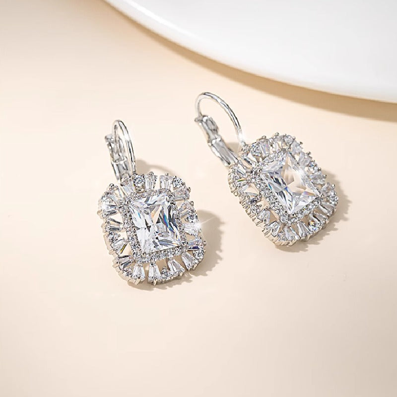 Zircon earrings earrings girl 762174263027