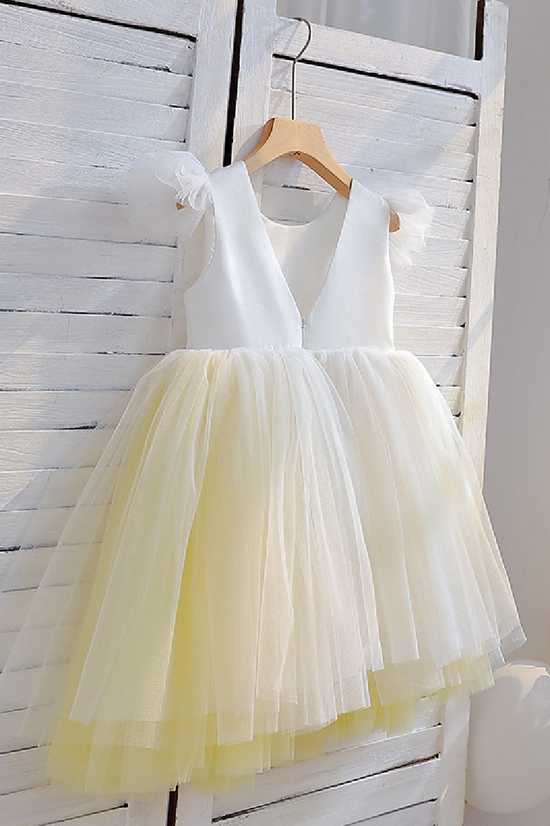 Ball Gown/Princess Scoop Neck Mini  Tulle Flower Girl Dress 707524990790