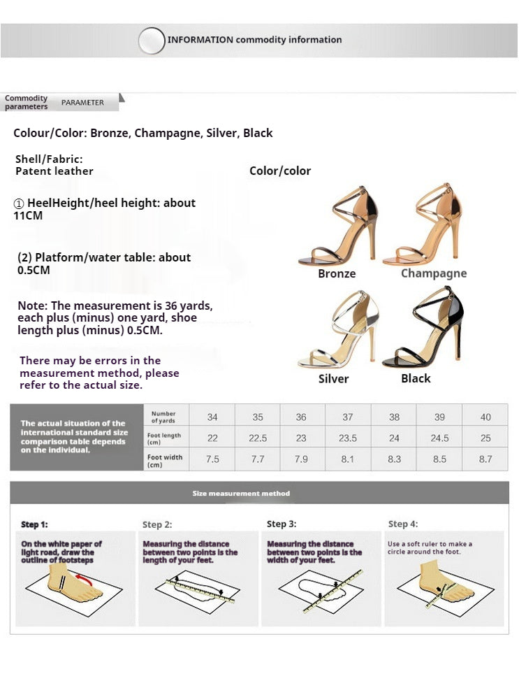 Fashion sexy slim summer high heels stiletto high heel cutout cross strap dress shoes 571572295848