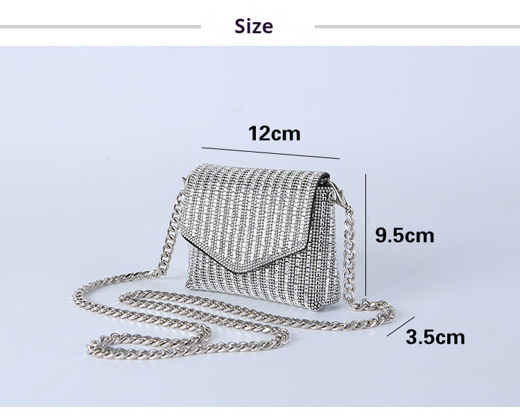 Rhine-diamond bag mini chain bag with sequins 716467540765