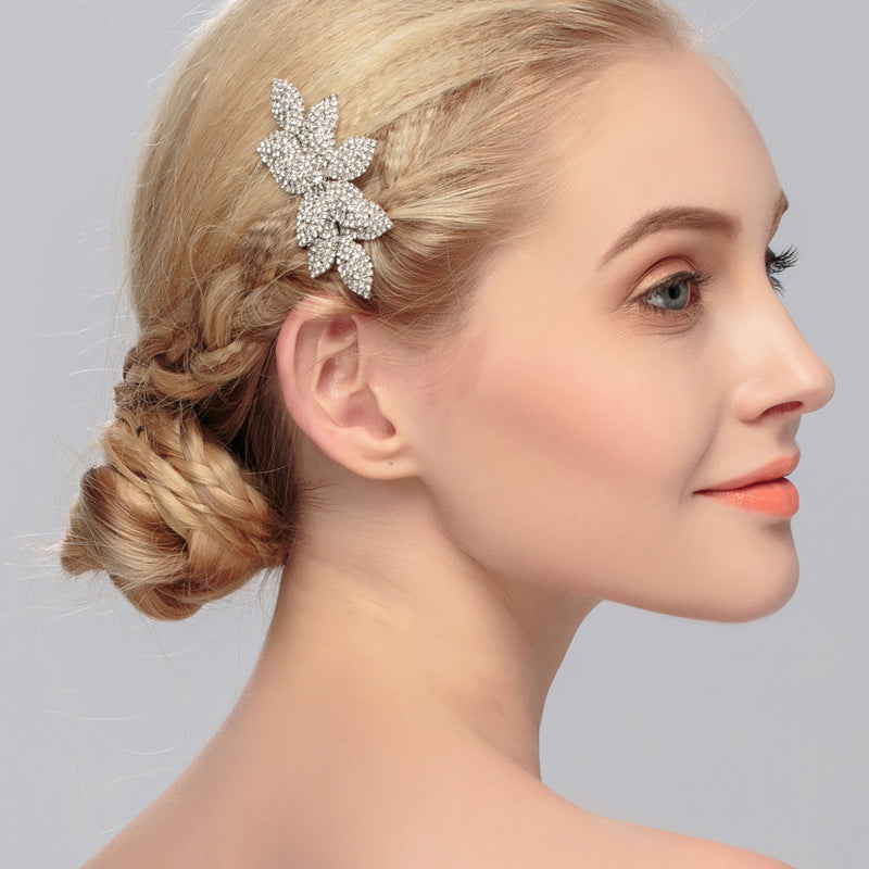 Bridal hair comb Pop rhinestone headpiece hair comb Wedding accessory 529286643073