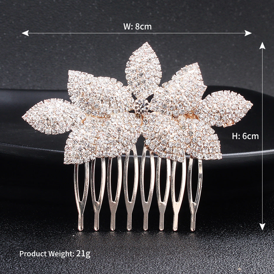 Bridal hair comb Pop rhinestone headpiece hair comb Wedding accessory 529286643073