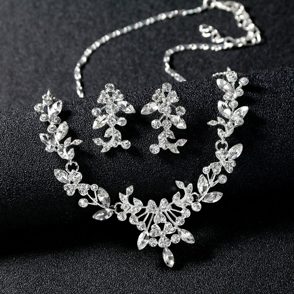 Bridal wedding accessories Upscale crystal and diamond bridal accessories set 574805330964