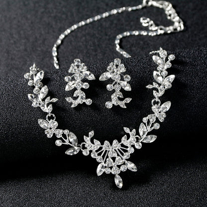 Bridal wedding accessories Upscale crystal and diamond bridal accessories set 574805330964