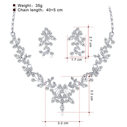 Bridal wedding accessories Upscale crystal and diamond bridal accessories set 574805330964