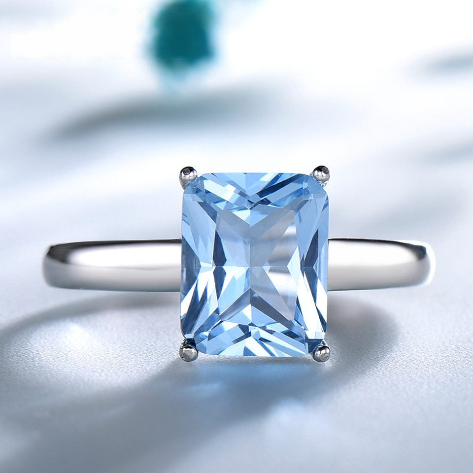 Nano aquamarine ring 616297054314