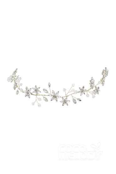 Fashion Alloy Headbands with Crystals AH18009