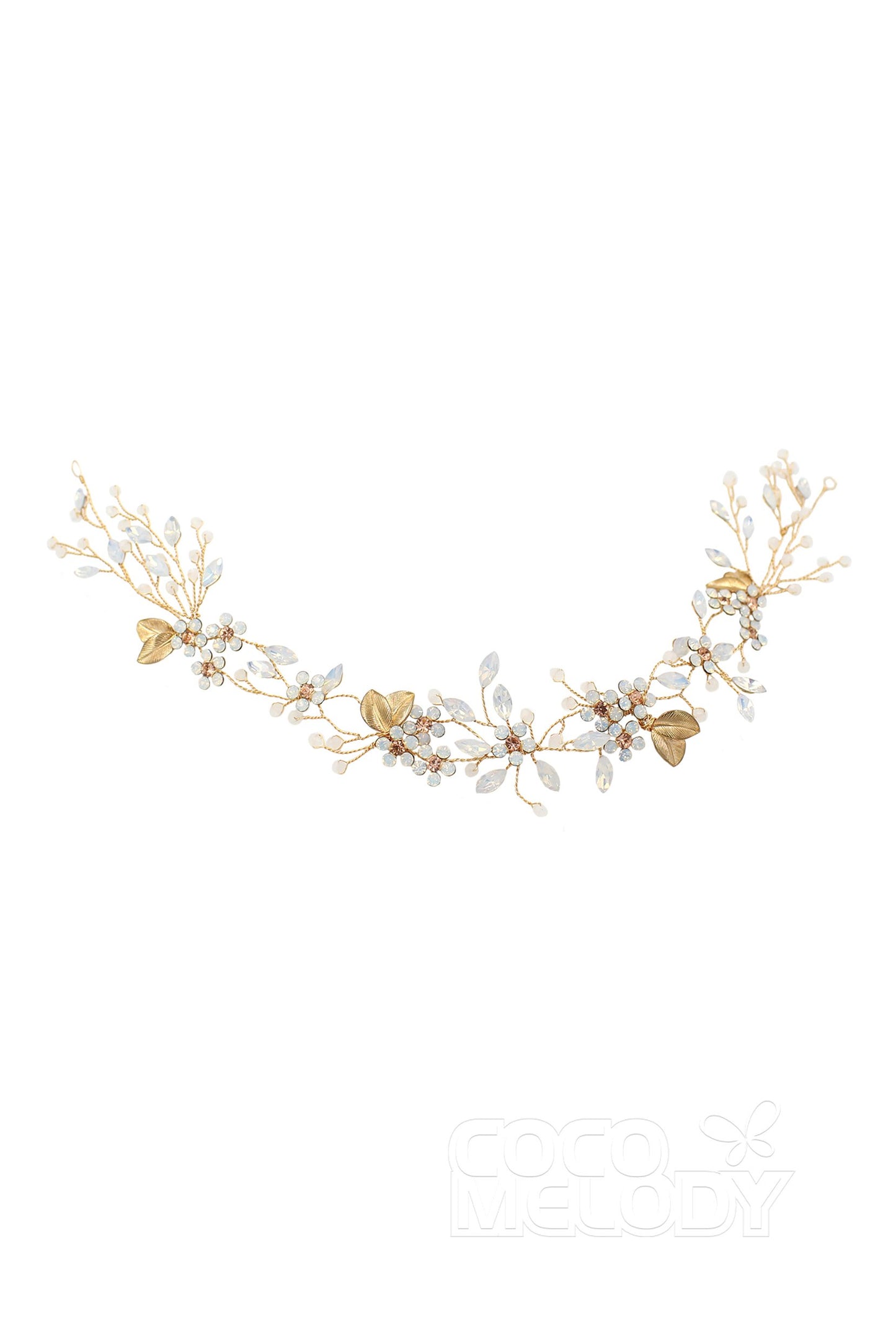 Elegant Alloy Headbands with Opal AH18012