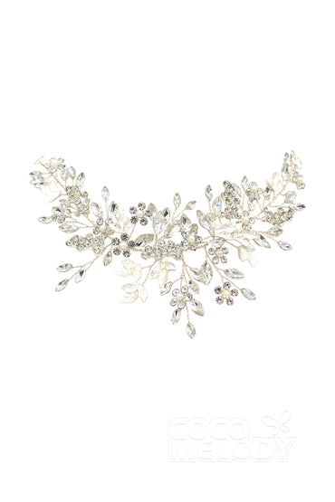 Alloy Headbands with Imitation Pearl and Crystals AH18015