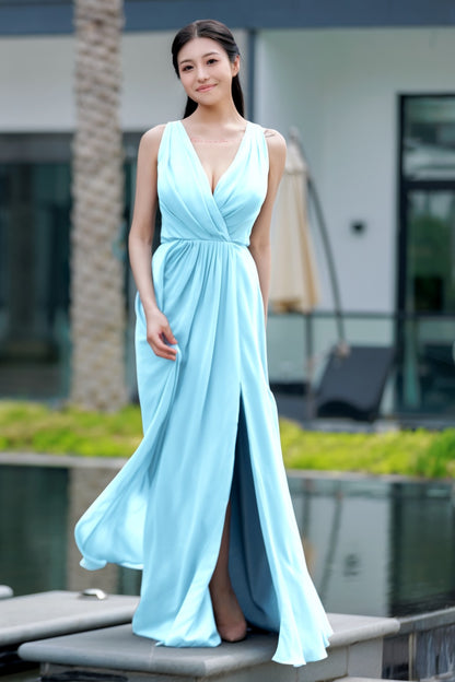 A-Line Floor Length Chiffon Bridesmaid Dress CB0708