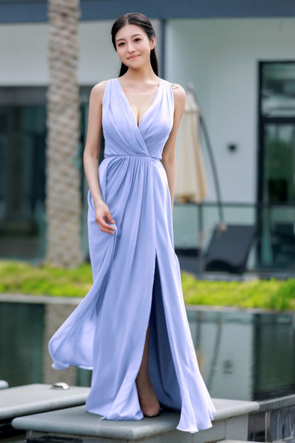 A-Line Floor Length Chiffon Bridesmaid Dress CB0708