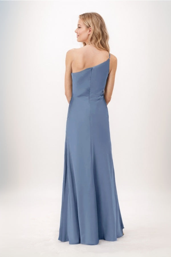 Sheath-Column Maxi Chiffon Bridesmaid Dress CB0739