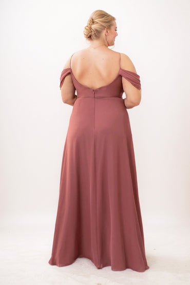 A-Line Maxi Chiffon Bridesmaid Dress CB0743