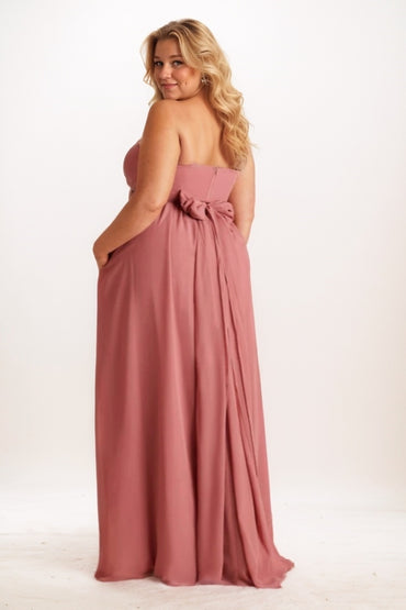 A-Line Maxi Chiffon Bridesmaid Dress CB0745