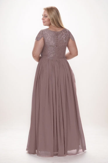 A-Line Maxi Chiffon Bridesmaid Dress CB0764